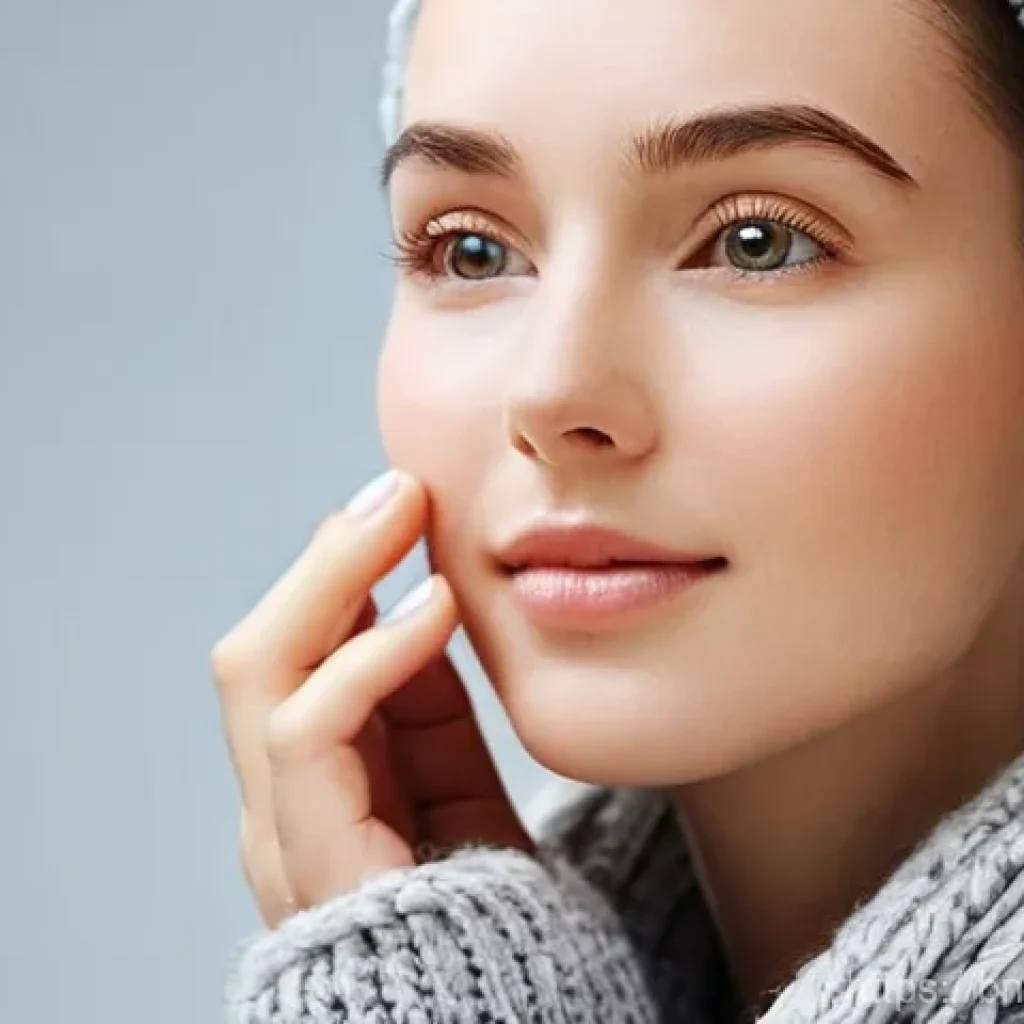 피부 보습제 추천 - **Prompt 1: Winter Skincare for Dry Skin**
"A cozy, warm-toned image of a young woman, appearing...