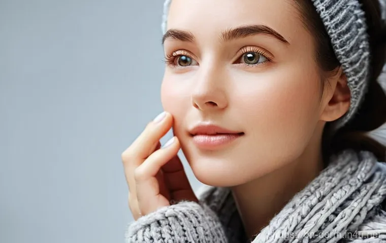 피부 보습제 추천 - **Prompt 1: Winter Skincare for Dry Skin**
"A cozy, warm-toned image of a young woman, appearing...